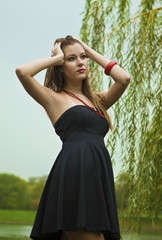 Naklejka premium girl