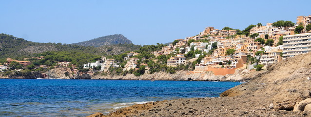 Fototapeta na wymiar Die Bucht von Paguera, Mallorca