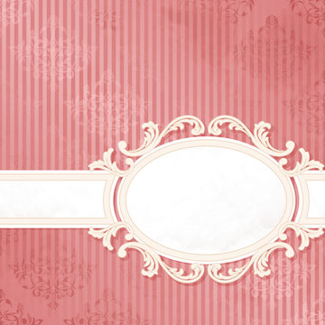 Antique pink wedding banner