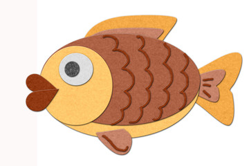 Felt fish illustration