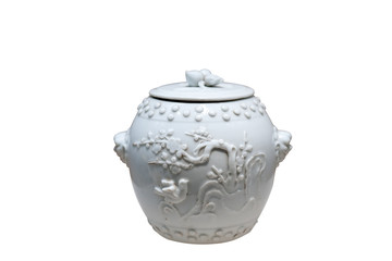 Chinese antique - Covered jar