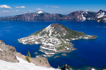 Wizard Island in Crater Lake