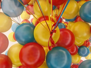 Colorful balloons Palloncini 3d festa party birthday
