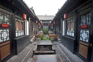 Fototapeta na wymiar Chiński dom dziedziniec