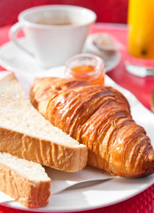 Breakfast with coffee