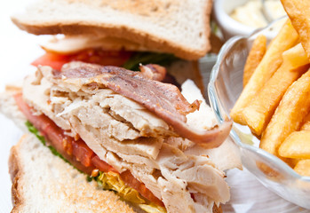 Sandwich with chicken