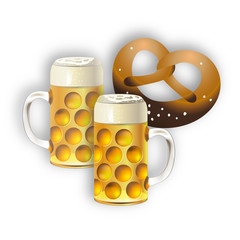 Oktoberfest Card / Mass Bier & Breze