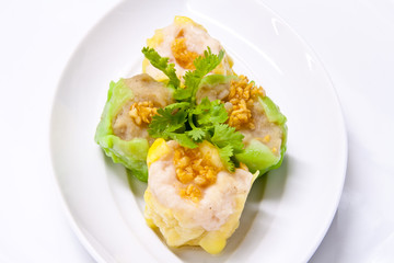 Steamed pork dumplings