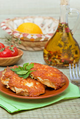 Baked sea fish