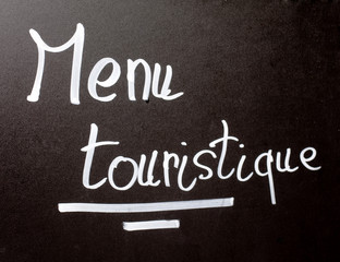menu touristique