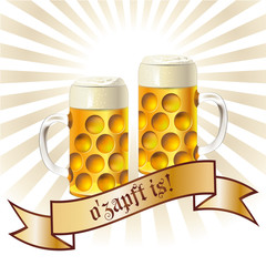 Oktoberfest Card / o'zapft is