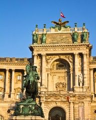 Fototapeta na wymiar Hofburg Palace Facade