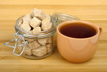 tea and cane sugar