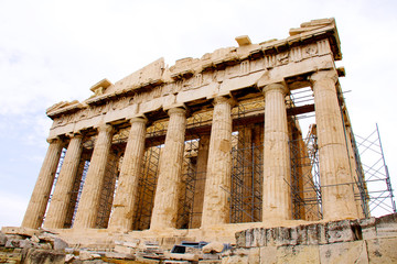 Obraz premium The Parthenon, in Athens Akropolis, Greece