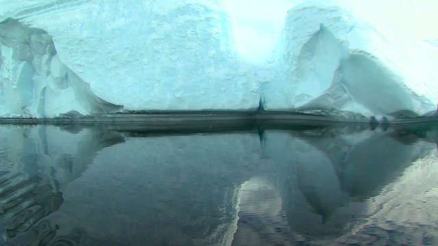 reflection of iceberg in antarctica