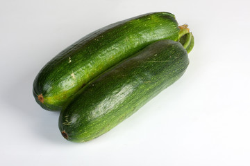 Zucchini isolated on white background