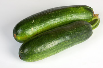 Zucchini isolated on white background