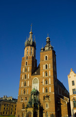 Naklejka na ściany i meble Marienkirche - Krakau - Polen
