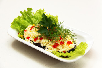 aubergine stuffed minced meat with tomato sauce
