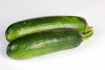 Zucchini isolated on white background