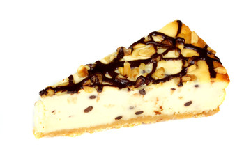 Cheesecake isolated on white