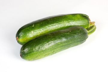 Zucchini isolated on white background