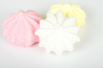 Isolated marshmallow cakes