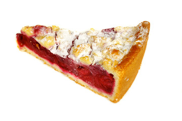 delicous crumb cake with plum