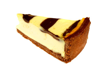 Cheesecake isolated on white