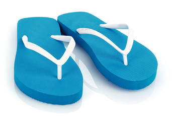 beach shoes isolated on white