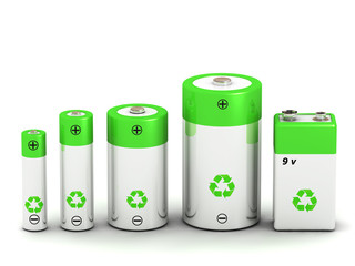 Set of rechargeable batteries
