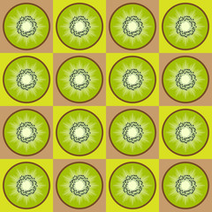 Seamless kiwi pattern