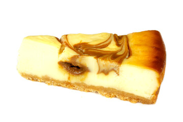 Cheesecake isolated on white