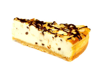 Cheesecake isolated on white