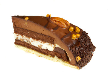 cake truffle with black chocolate