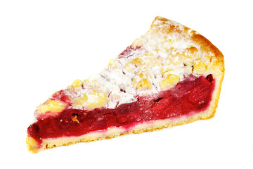 delicous crumb cake with plum