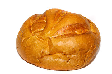 isolated bread on white background