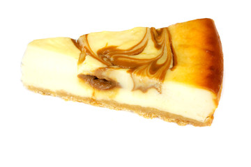 Cheesecake isolated on white
