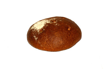 isolated bread on white background