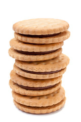 Filled cookies stack