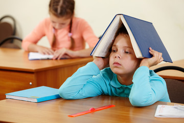 Boy with book