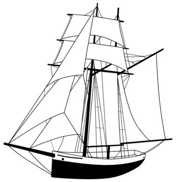 Segelboot Segelschiff Silhouette Schiff Boot