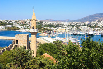 the view over bodrum