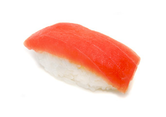appetizing sushi isolated on the white background
