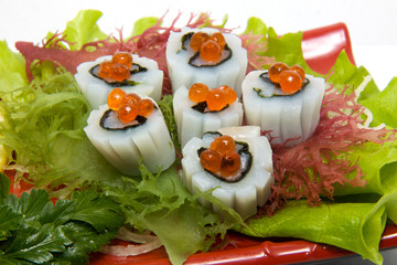 delicious japanese sashimi