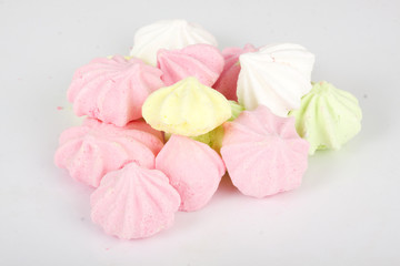 Isolated marshmallow cakes