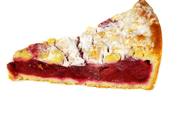 delicous crumb cake with plum