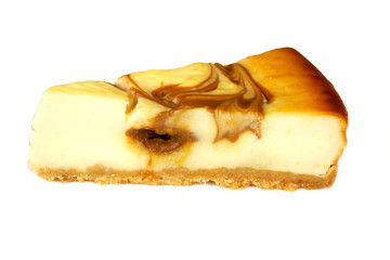 Cheesecake isolated on white