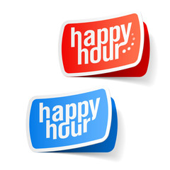 Happy hour labels