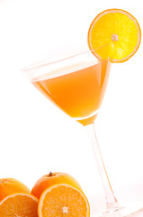 Cóctel de zumo de naranja natural